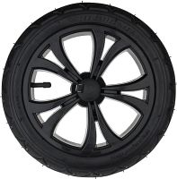 F12, 12" plastic wheel, black